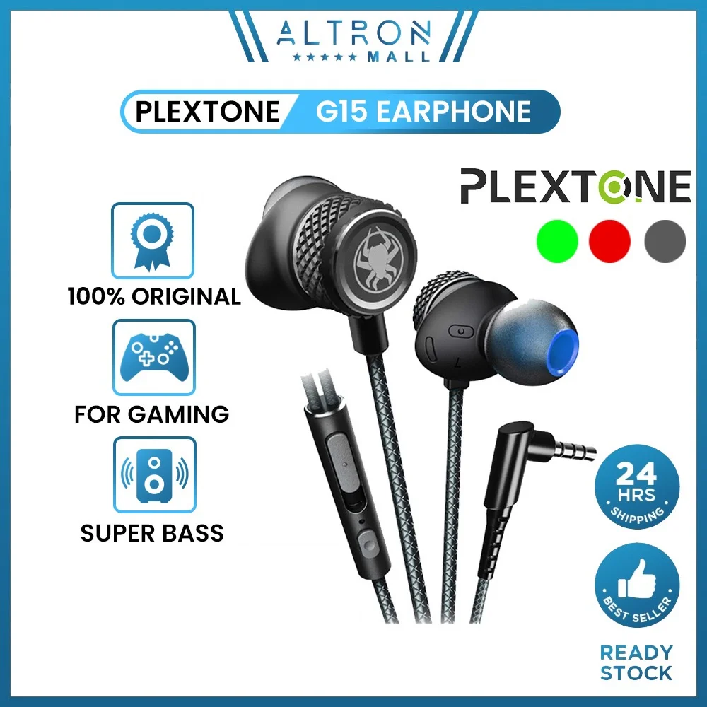 

PLEXTONE G15 Gaming Earphone Bass Earphone Gaming Stereo Noise Reduction Samsung S21 Xiaomi Huawei Oneplus Redmi