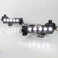 suitable for tesla model 3 horse racing two color modified special car led daytime running lights two color fog lights