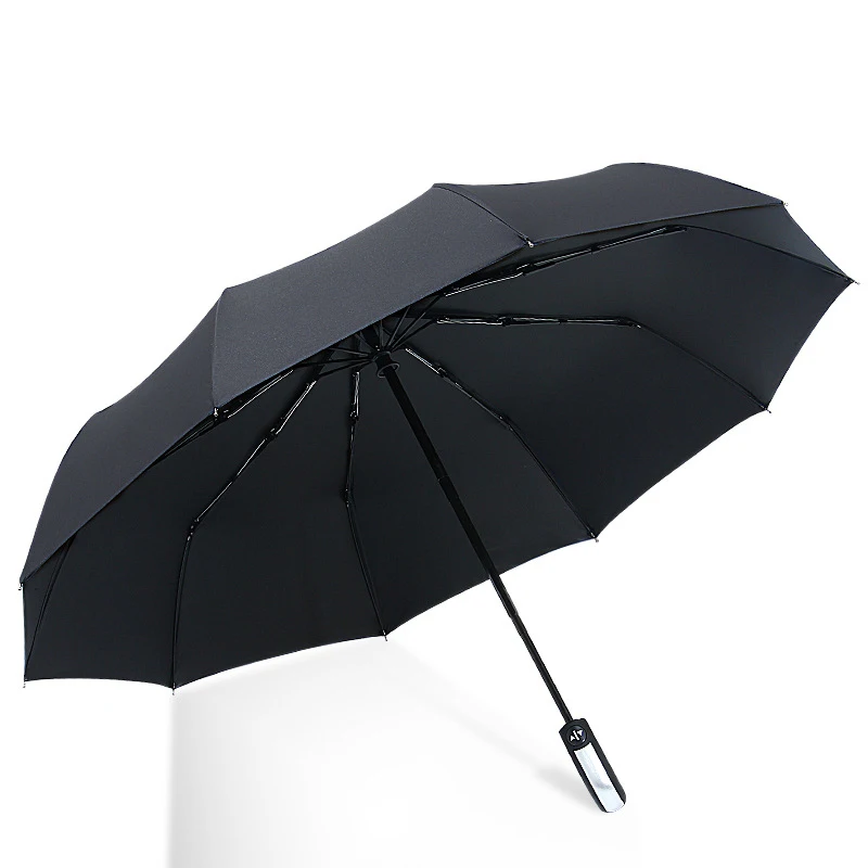 

Business Umbrella Windproof Double Layer Sunscreen Sun Rain Sunny Men Womens Parapluie Black Coating Umbrella 100cm 210T UPF 50+