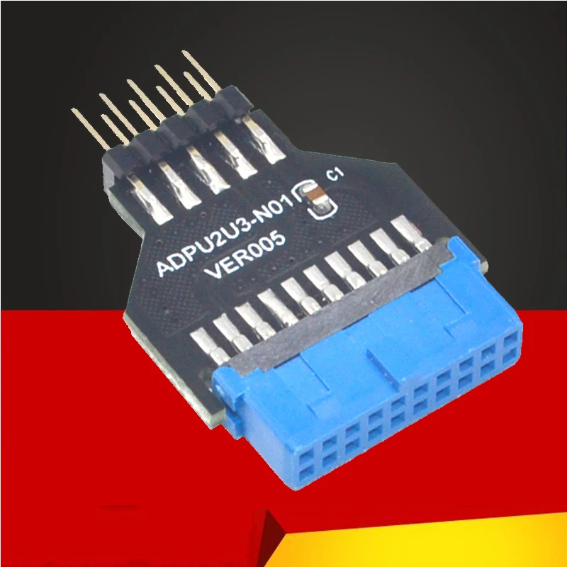 

Шасси для ПК, фронтальный адаптер USB 3,0, 19 pin, 20 Pin, разъем «мама»-USB 2,0, 9 pin «папа», адаптер-преобразователь с USB 19Pin /20Pin на USB 9PIN