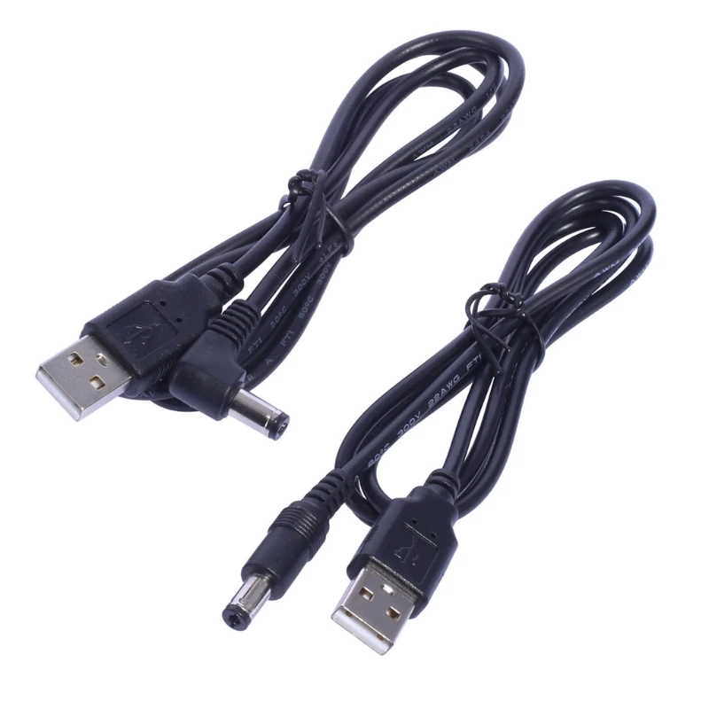 

Flexible USB to DC5.5 x 2.1mm Charging Wire for Hard Enclosures 39.37in