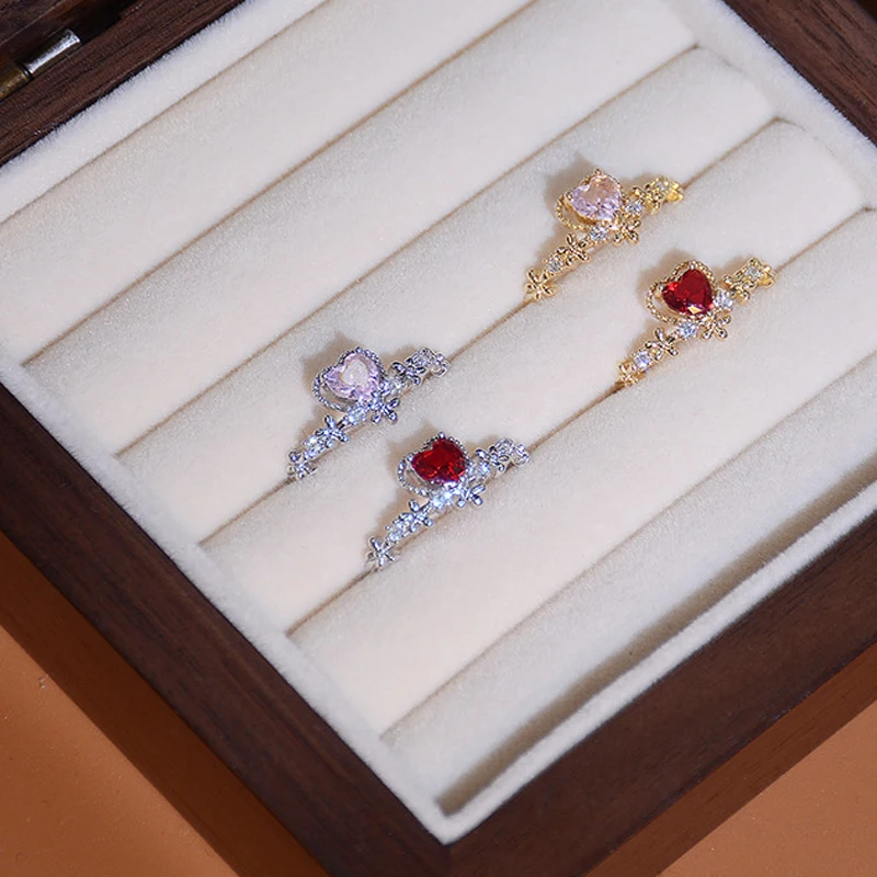 

4 in 1 Crown Rings 100 Languages I Love You Projection Ring Gold Plated Love Memory Couple Rings Engagement Wedding Jewelry