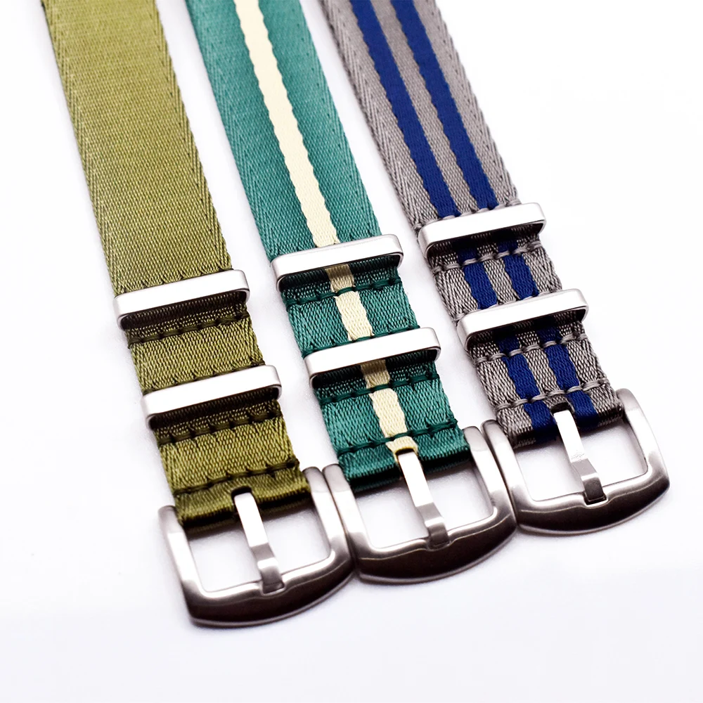

High Quality Watch Strap Advanced Nylon Seatbelt Strap 20mm 22mm Watch Band Bracelet for Seiko/Omega/Tissot