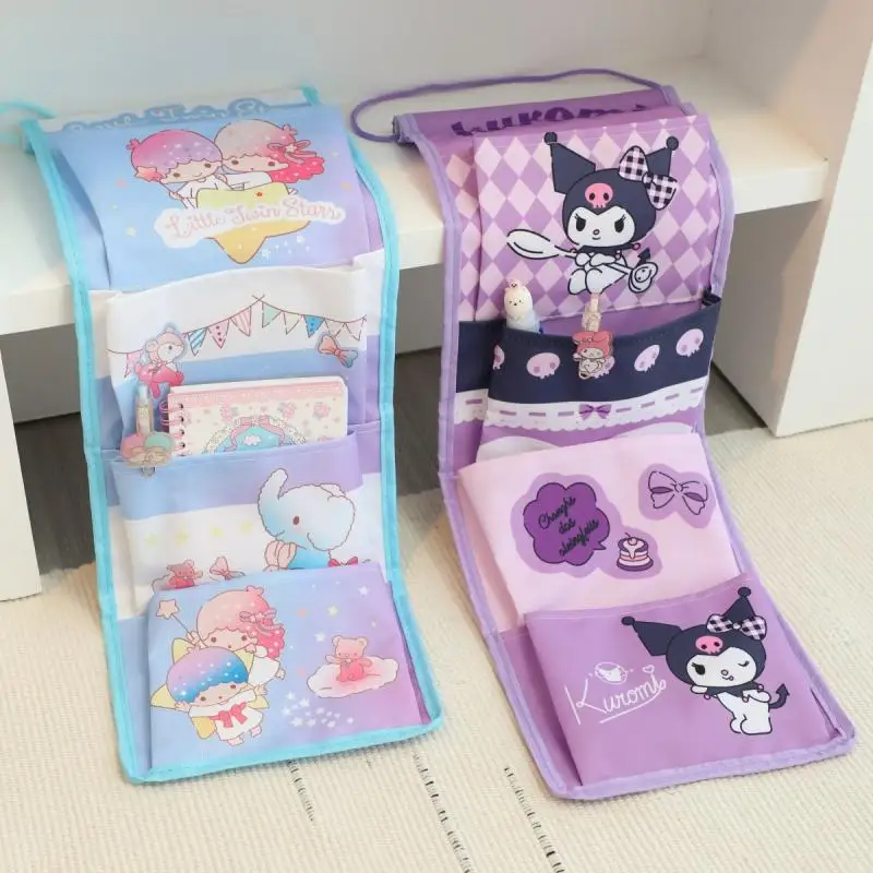 

Sanrio My Melody Kuromi Cinnamoroll Cute Cartoon Kitchen Bedroom Wall-Mounted Storage Bags Multipurpose Suspension Storage Bag
