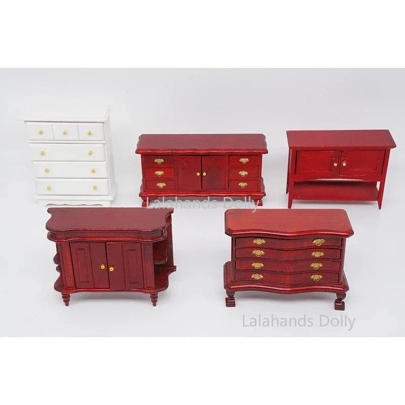 Карманный мини-кукольный домик из массива дерева в масштабе 1:12 модель украшения