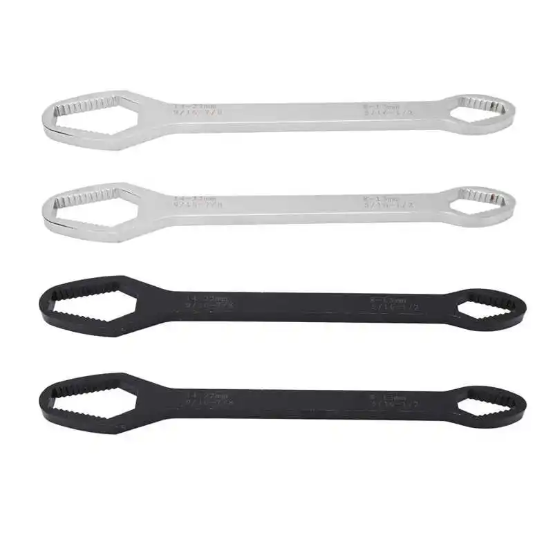 

2PCS Universal 260mm Multifunctional Open End Wrenches Activities Ratchet Gears Wrench Set Spanner Auto Repair Tools