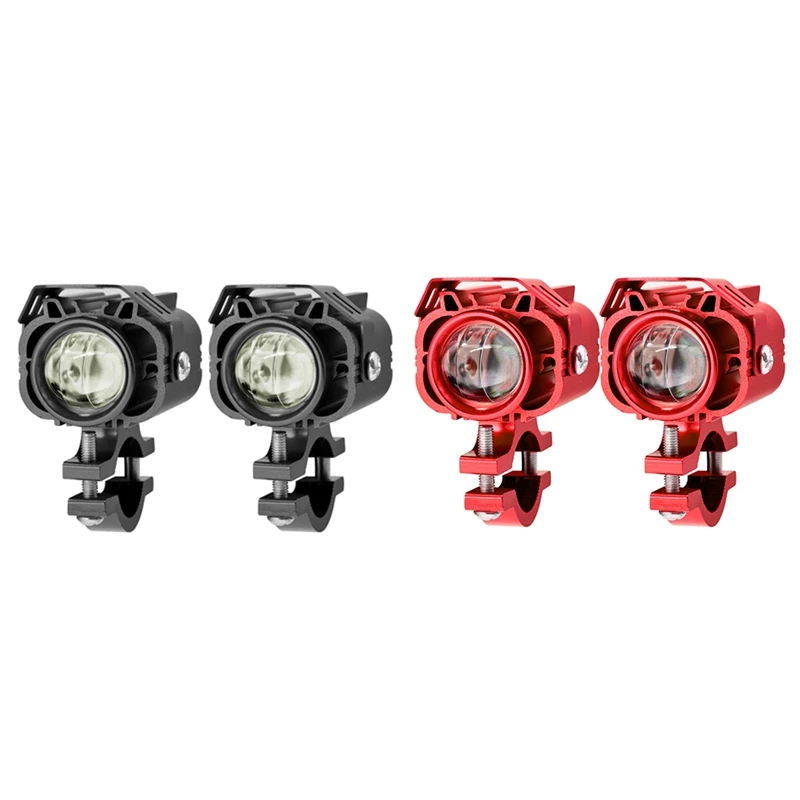 

60W Motorcycle LED Driving Lights Fog Lamp Spot Lights White+Yellow Headlights For Motorcycle SUV Boat ATV, 2PCS