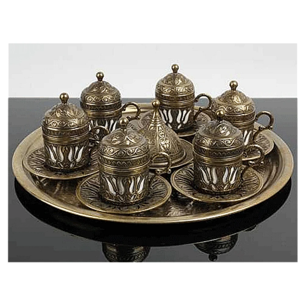 

Ottoman Motif 6 Personality Turkish Coffee Set (3 Color)
