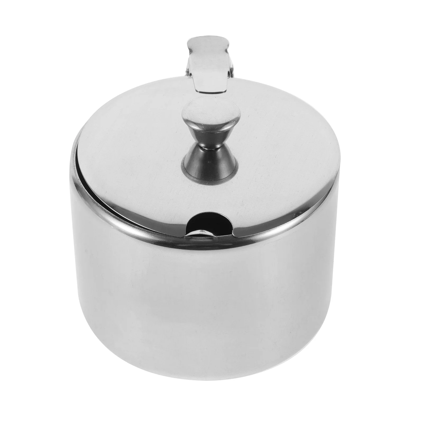 Stainless Steel Sugar Bowl Biscuits Jar Container Condiment Multipurpose Seasoning Kitchen Storage Containers with Lids