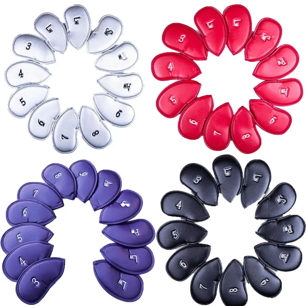 

12 Piece Golf Club Iron Cover Set, Waterproof Golf Accessories
