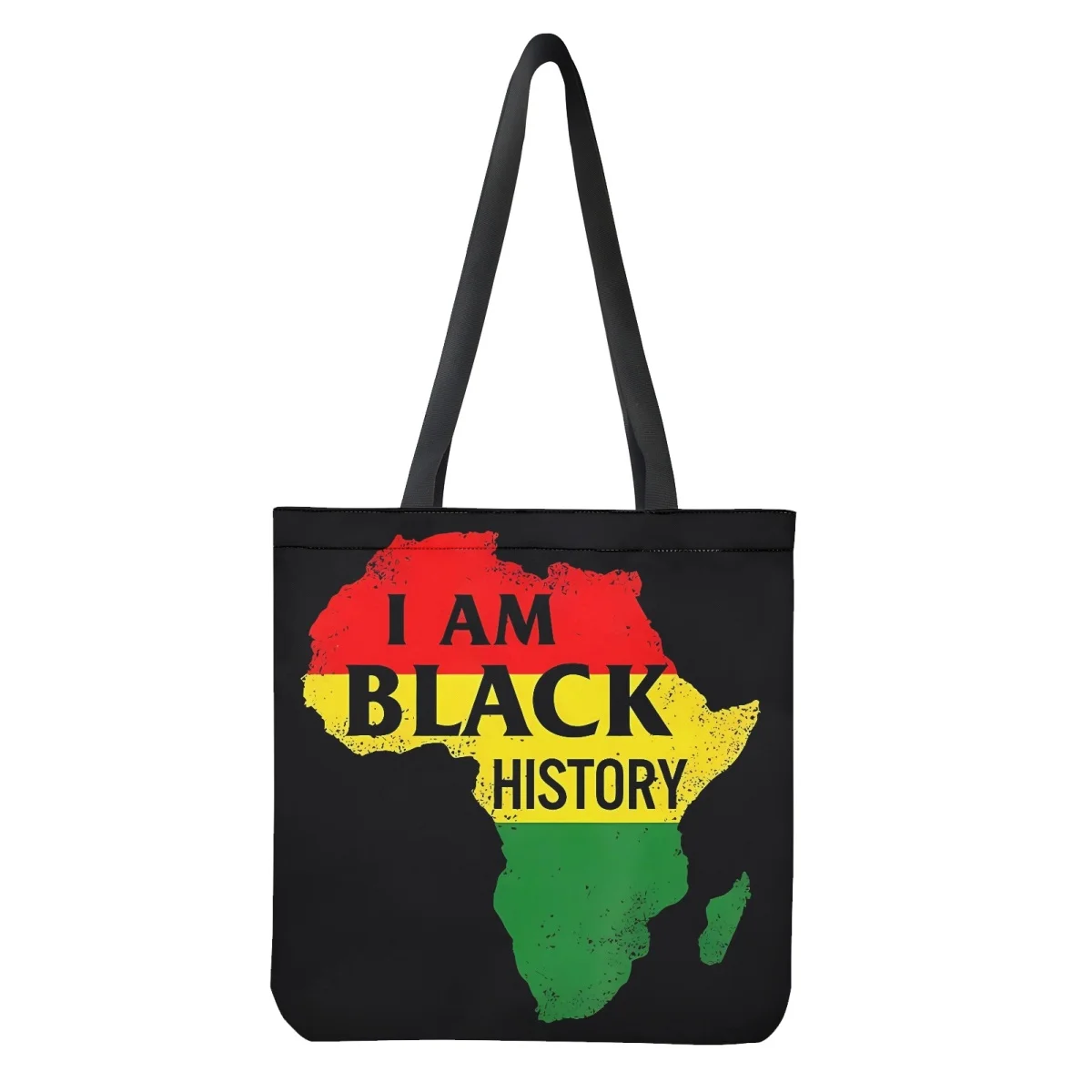 Print on Demand Women's Tote Bag Black History Design Pattern Folding Female Eco-friendly Shopping Bags Girls School Handbags