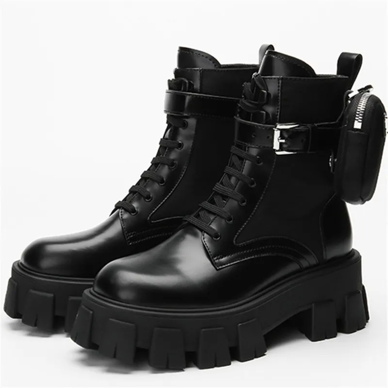 

Женские модные ботинки мартинсы Miaoguan на толстой подошве, лето 2021, модная женская обувь из микрофибры, женская обувь для тренировок