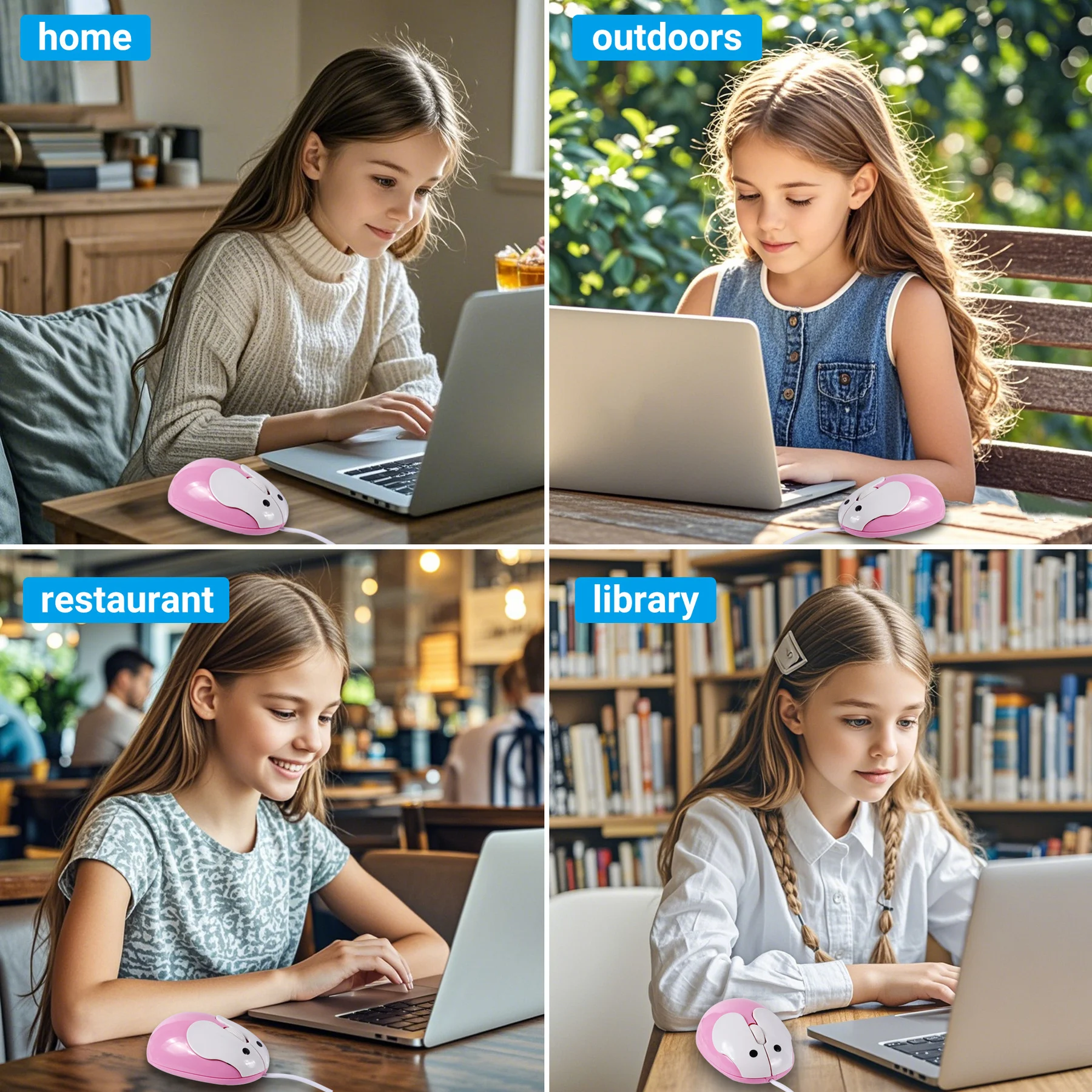 Проводная эргономичная оптическая мышь с тремя кнопками 1200DPI