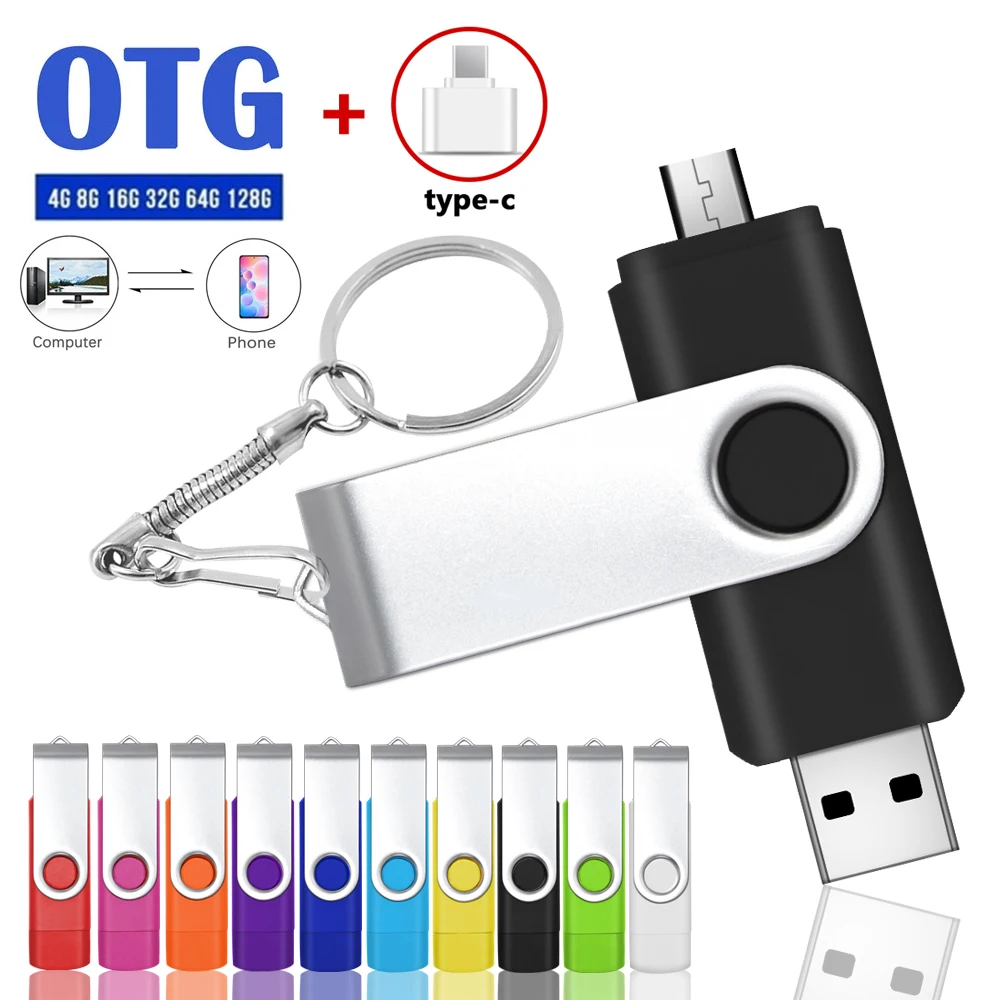 

Usb-флеш-накопитель 2 в 1, 2,0 дюйма, 4 ГБ, 8 ГБ, 16 ГБ, 32 ГБ, 64 ГБ