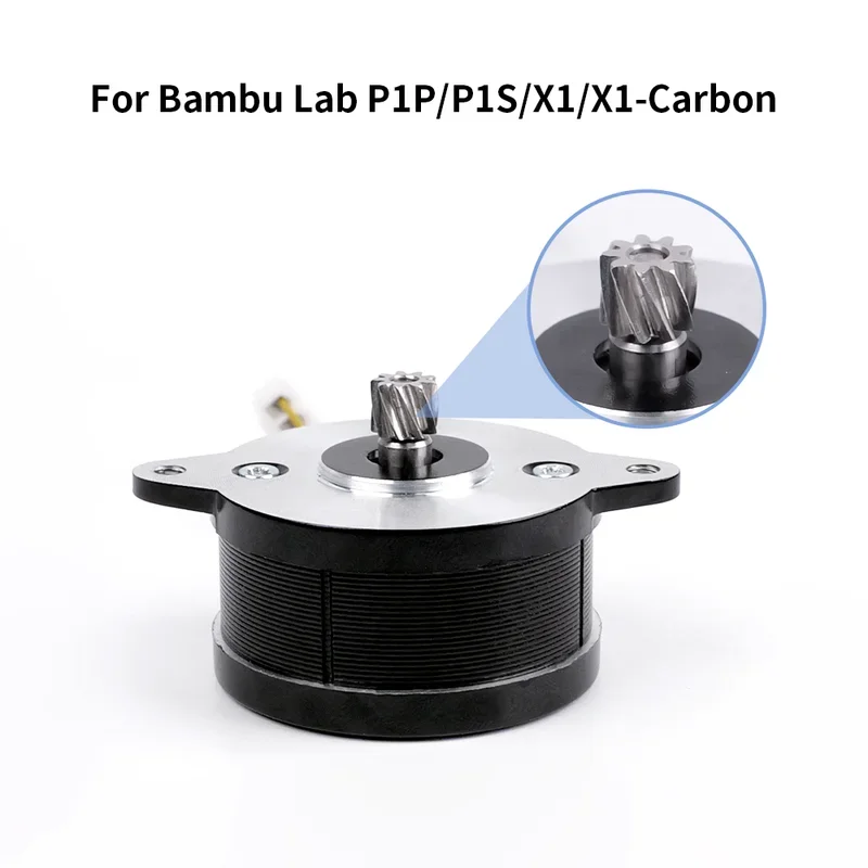 Фото Для экструдеров Bambu Lab X1/P1 Series: 36-контактный шаговый двигатель с 9-зубчатой спиральной шестерней для Bambulab X1/X1C/P1P/P1S №3