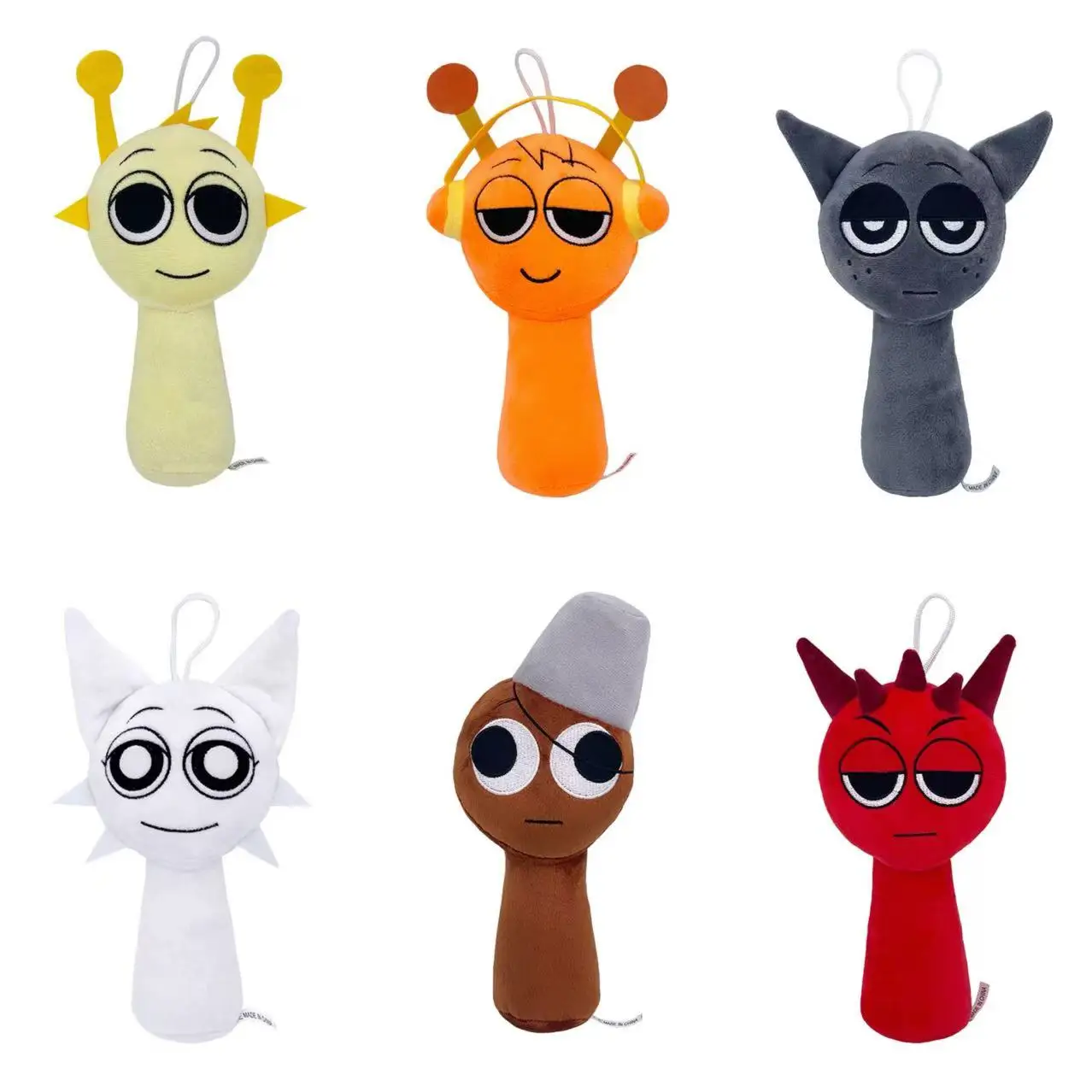 3-6 шт./компл. Sprunki Toys Plush Dolls Singers Oren Wenda Incredibox Peluches Plushie Garden Of Banban