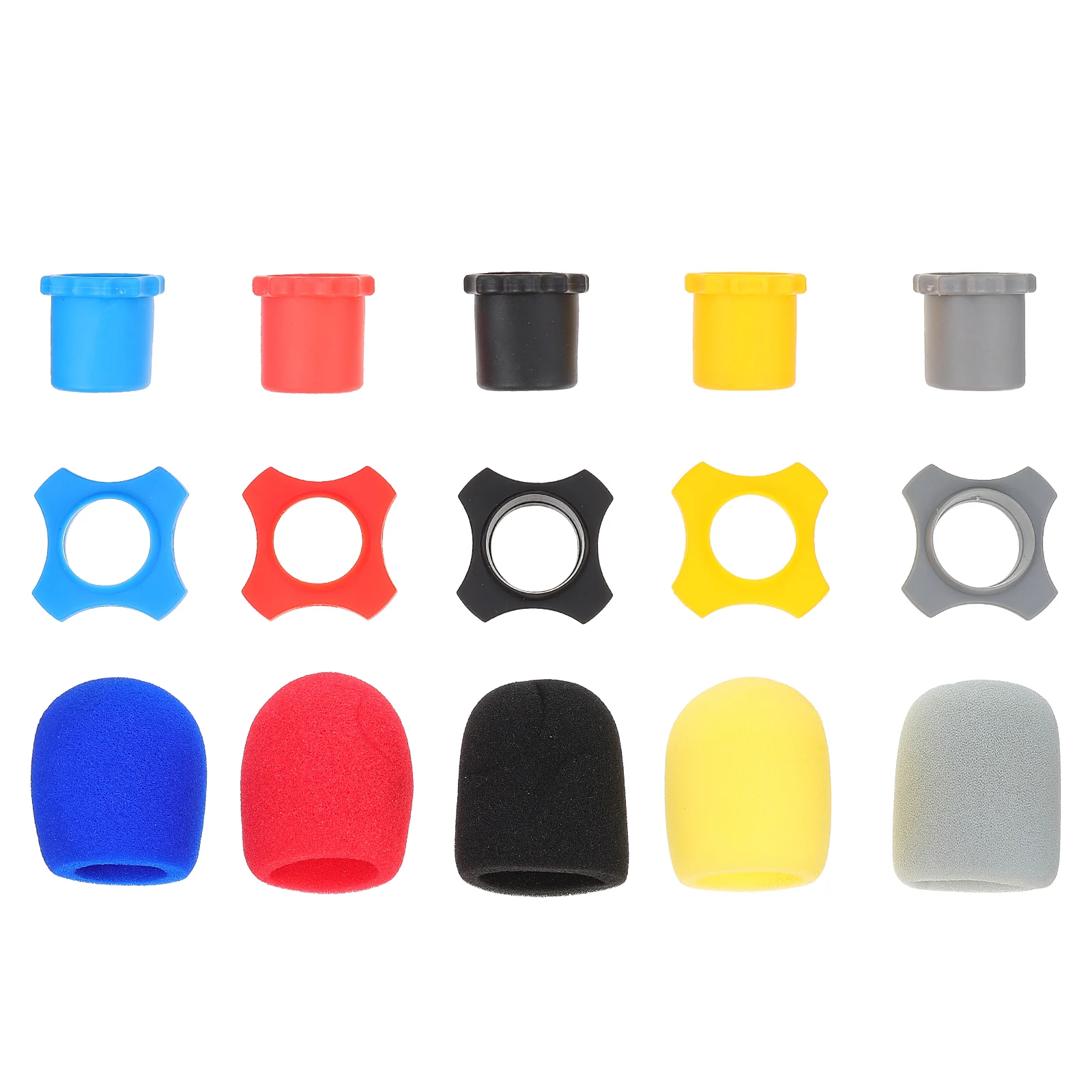 

5 sets of Microphone Covers Microphone Supplies Splash-proof Protective Sleeves