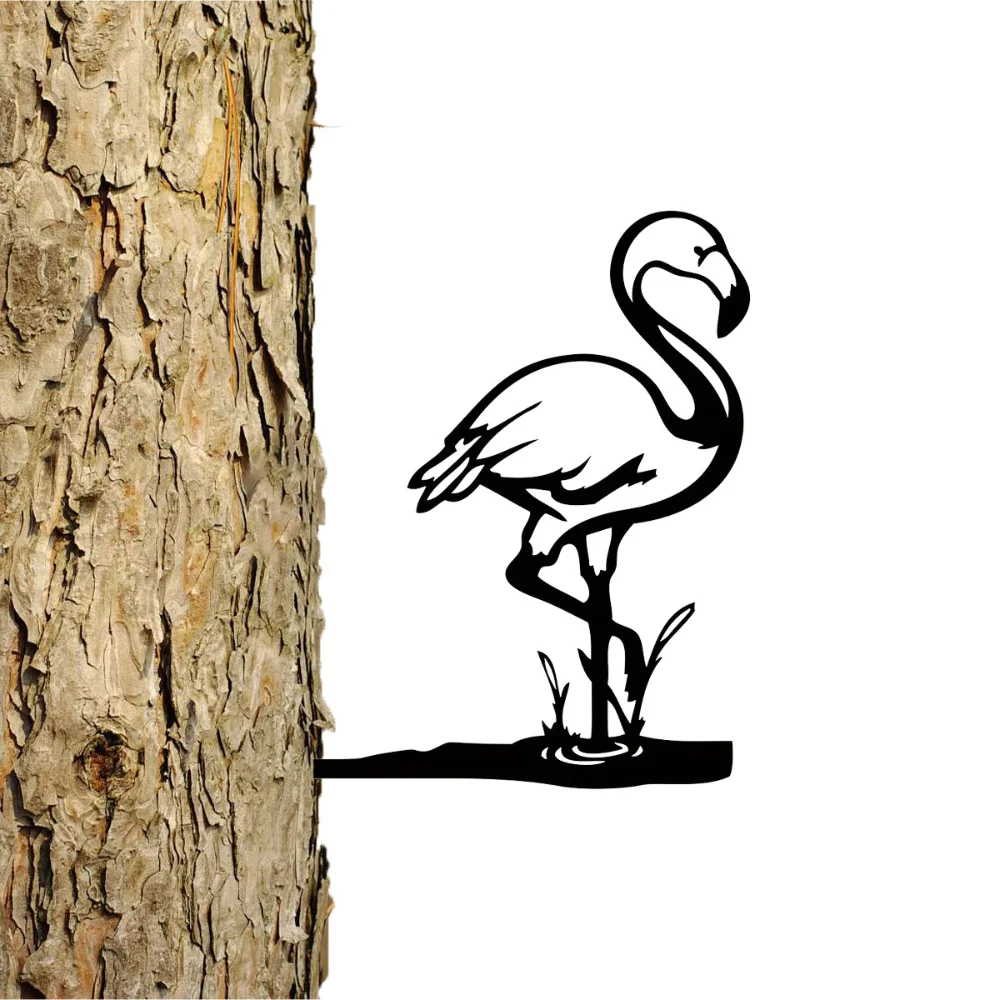 Металлический Дизайн Утки Фламенко Садовый Кол Привлекательный Декор В