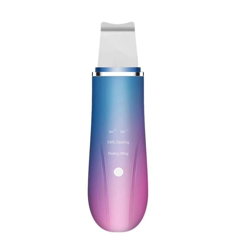 

Ultrasonic Skin Scrubber Vibrating Facial Cleansing Skin Spatula Peeling Beauty Instrument Deep Cleaning Face Scrubber