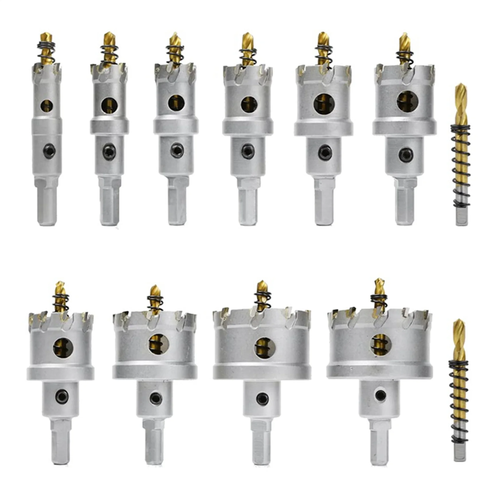 

Набор из 12 предметов для жесткого металла, набор металлических наконечников из карбида вольфрама от 5 до 8 дюймов до 2-1/2 дюйма