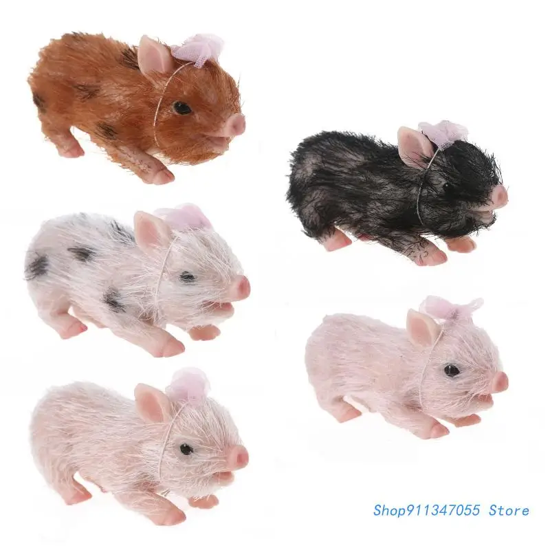 

Realistic Pig Gifts Infant Bed Nap Pig for Doll Toy Sleeping for Doll Infant Accompany Toys Cute Pig Drop shipping
