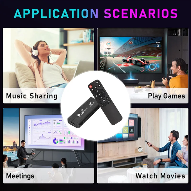 TV98 TV STICK 1G + 8G Android12.1 2 4G 5G WiFi Android Smart BOX 4K 60Fps Set Top Box (вилка европейского стандарта)