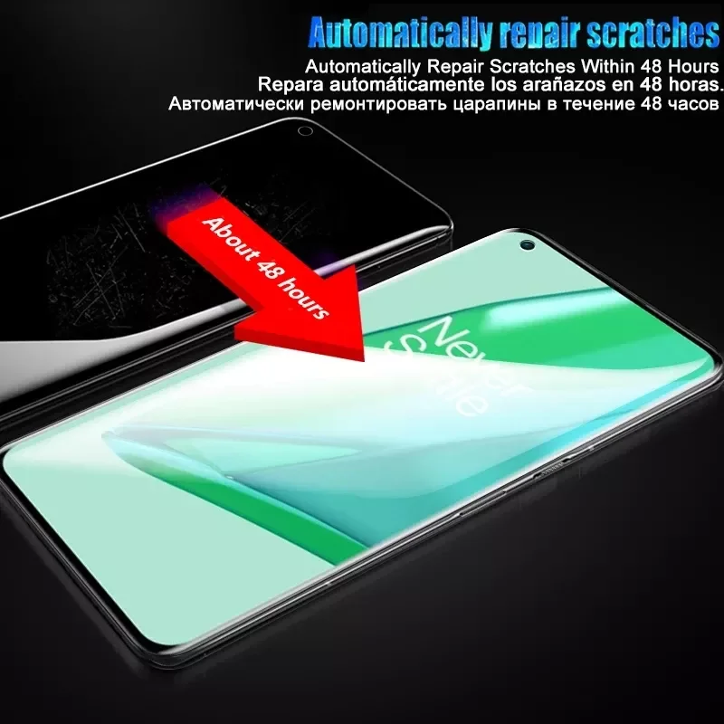 Мягкая Гидрогелевая пленка с полным покрытием для Oneplus 10 9 8 Pro Nord 2 9R защита экрана