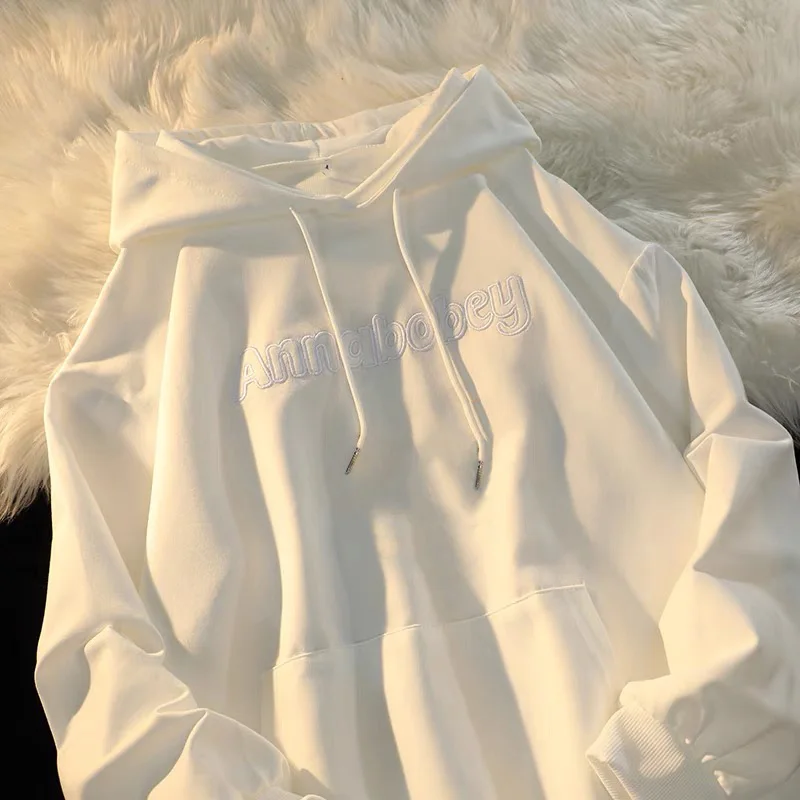 Женские толстовки в японском стиле преппи винтажные корейские оверсайз с