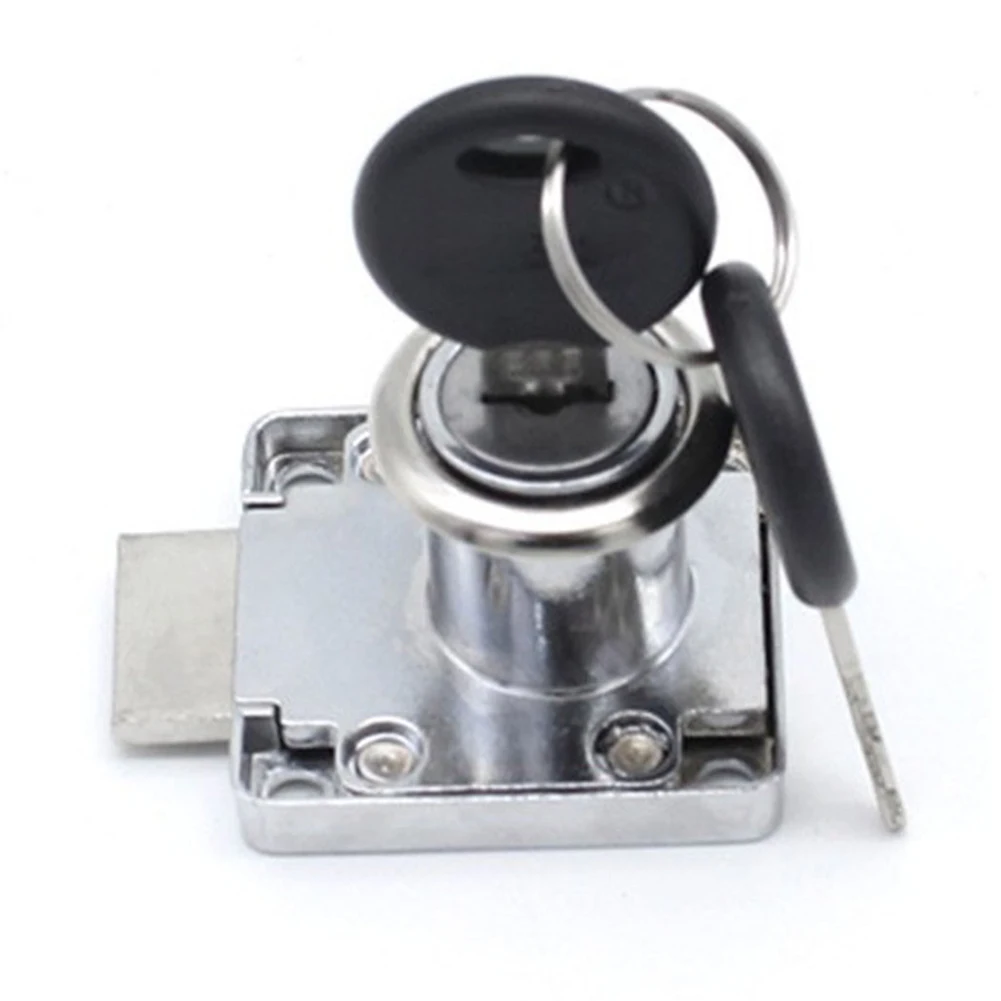 

Lock (with 2 Keys) Cam Drawer Furniture Lock Door Letter Mailbox Cabinet Cupboard Square Tongue Drawer Lock Office Supplies