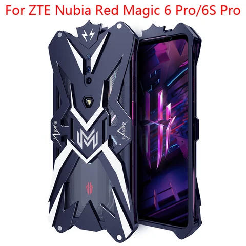 Чехол для ZTE Nubia RedMagic Red Magic 6 6s Pro 6,8, алюминиевый металлический корпус, противоударный защитный чехол
