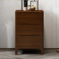 solid wood nightstand bedroom 3 tier drawer creative luxury nordic furniture bedside table storage cabinet night table de nuit