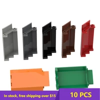10pcs moc compatible for 87421 panel 3 x 3 x 6 corner wall for building blocks parts diy educational high tech parts toys