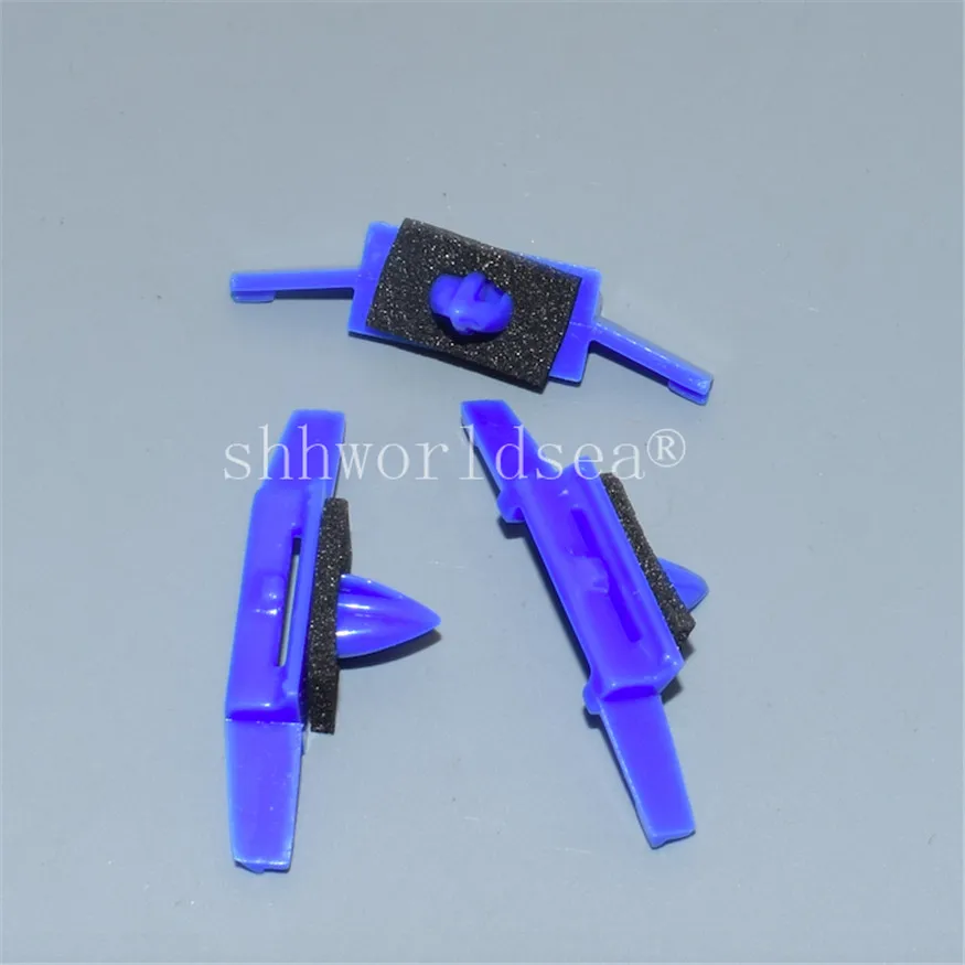 Shhworldsea, 100 шт., 7 мм, нейлоновый Синий Зажим для капельного литья, пластиковый зажим для автомобиля, заклепка, зажим для Honda 91528-S01-A01 91528S01A01