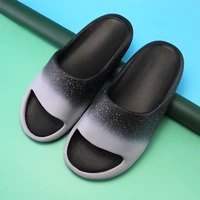 water reed ladies large size gradient color casual slippers couple outdoor beach sandals mens fashion flip flop 37 44