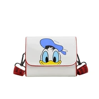 new disney mickey childrens bag shoulder bag cute cartoon messenger bag trendy boys and girls mini small square bag coin purse