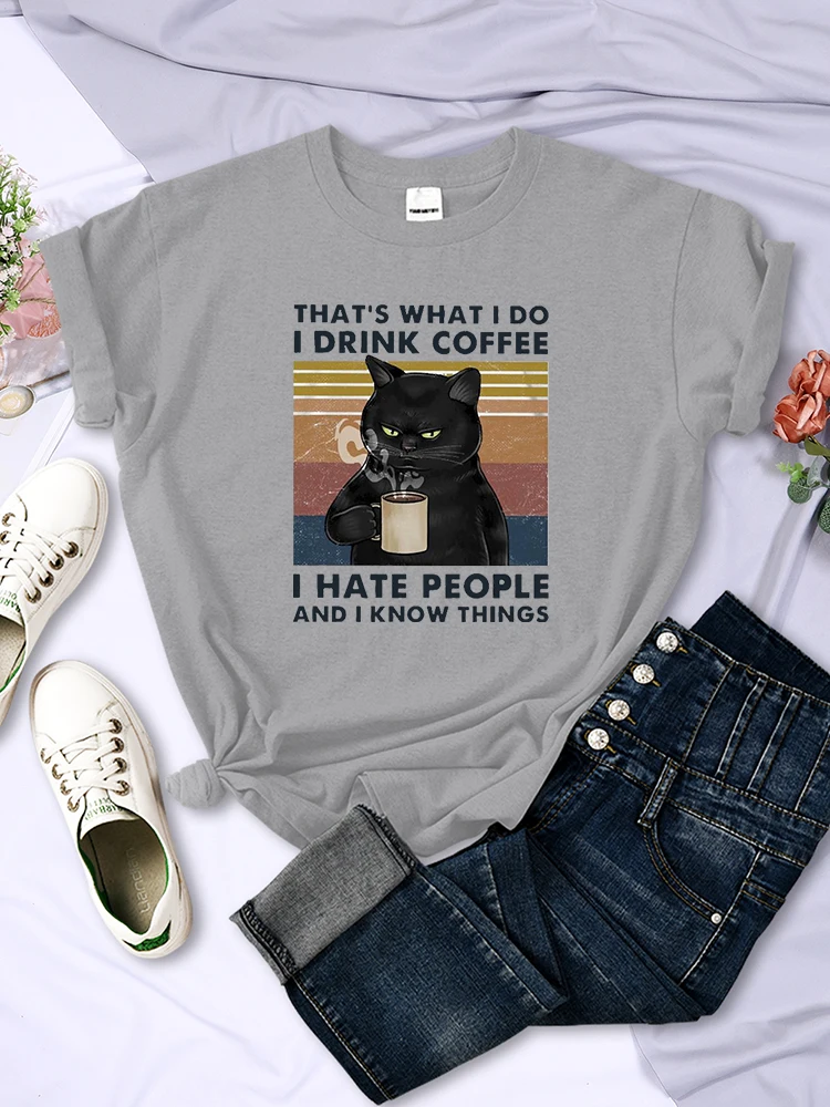 Женская футболка с принтом кофе |