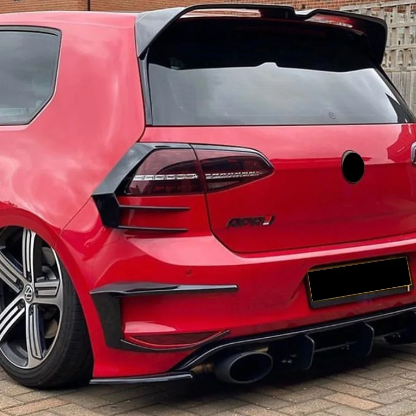 

New Rear Bumper Splitter Canard Spoiler Auto Exterior Parts For VW Golf 7 MK7 GTI R GTD R400 2012 2013 2014 2015 Black