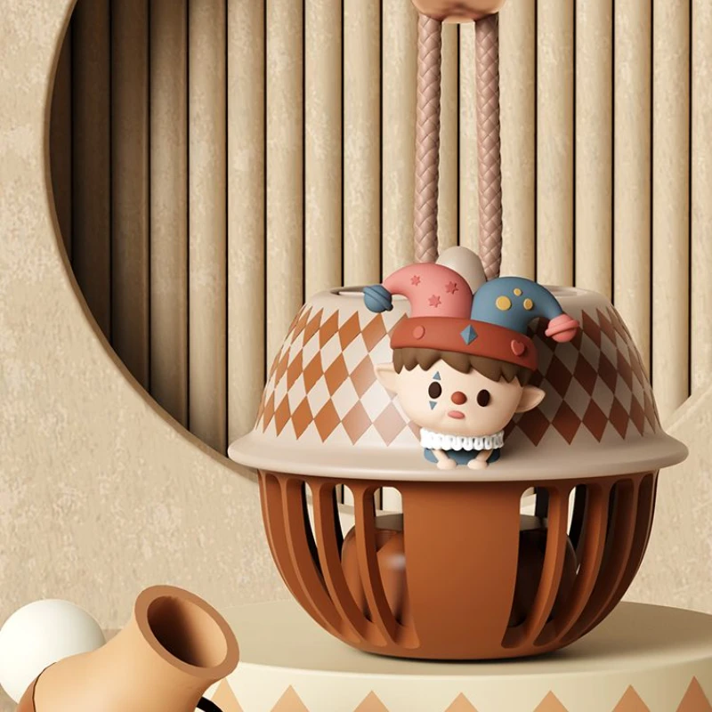 

Circus hanging neck fan USB charging cute cartoon convenient 3 gear strong wind students mute Relieve the summer heat Neck fan