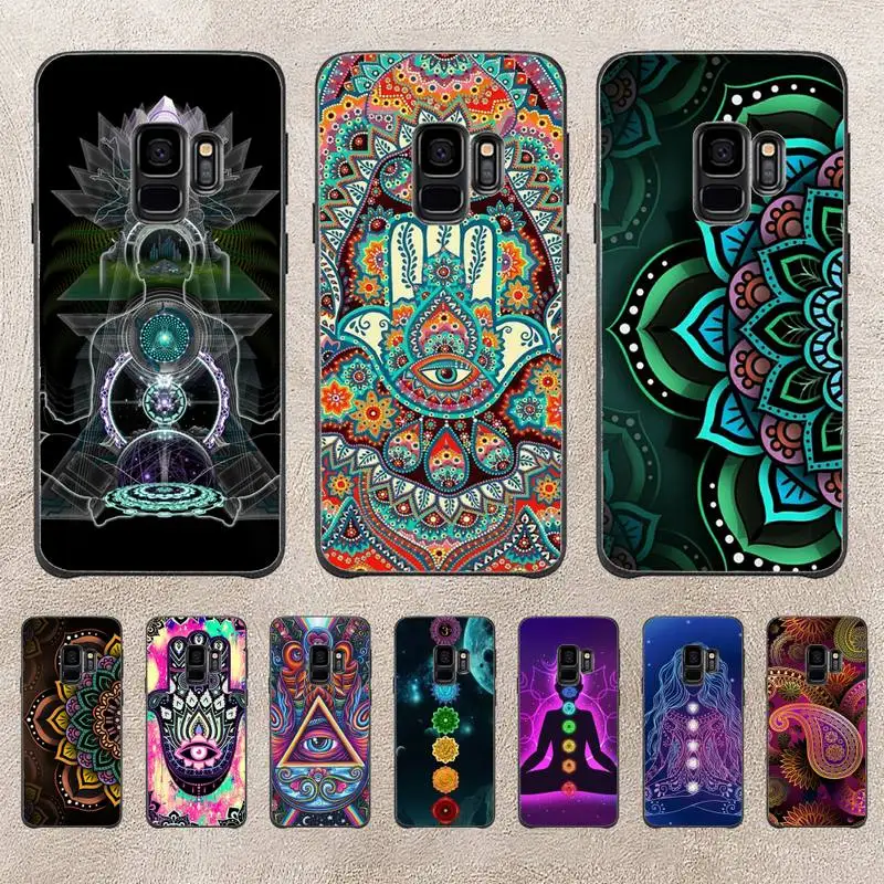 

Mandala Chakra Yoga Phone Case For Samsung Note 8 9 10 20 Case For Note10Pro 10lite 20ultra M20 M31 Funda Case