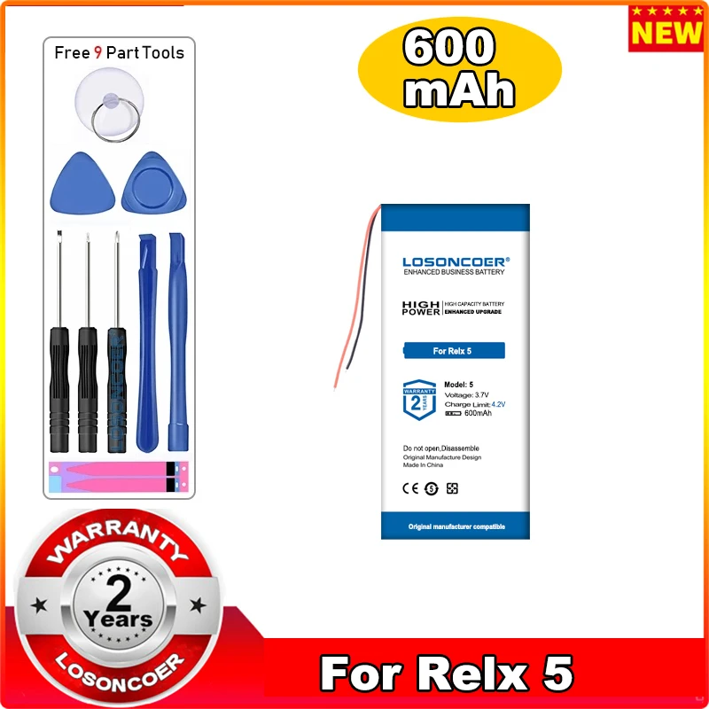 

LOSONCOER 600mAh Battery For Relx 5 Electronic atomizer