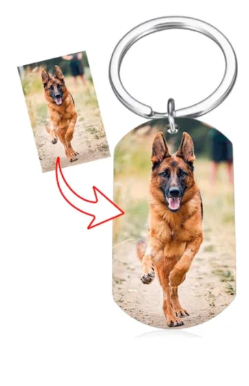 

365 Steel- 29x51mm Keychain STEEL COLOR