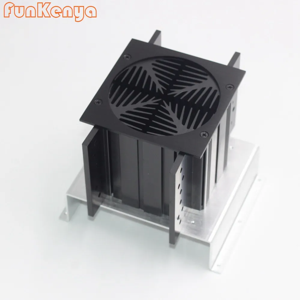 

12 см с воздушным охлаждением мощностью в радиатор KSA-50 ламповый усилитель DIY аэродинамической трубе теплоотвод высокое Мощность класс A усиления рассеивания тепла