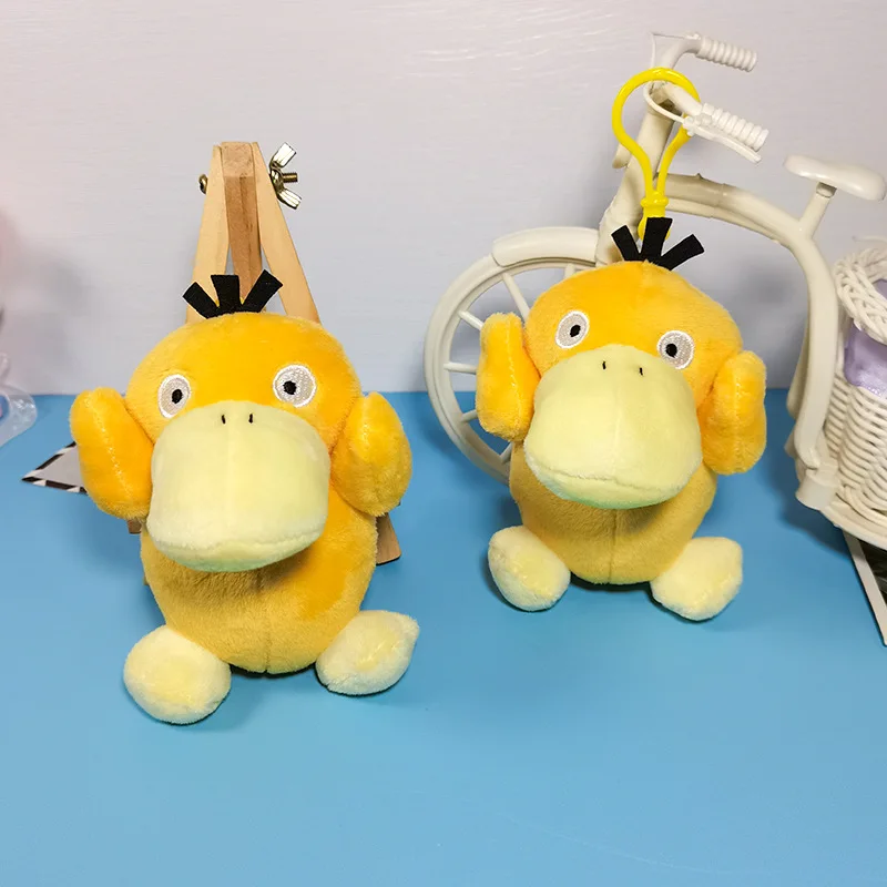 

11cm Anime Pokemon Psyduck Plush Toy Kawaii Little Yellow Duck Keychain Bag Pendant Doll Children's Birthday Gift