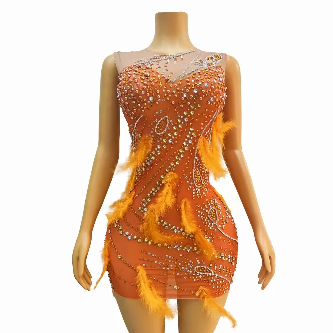 Блестящее роскошное платье со стразами сексуальное сетчатое клубное для