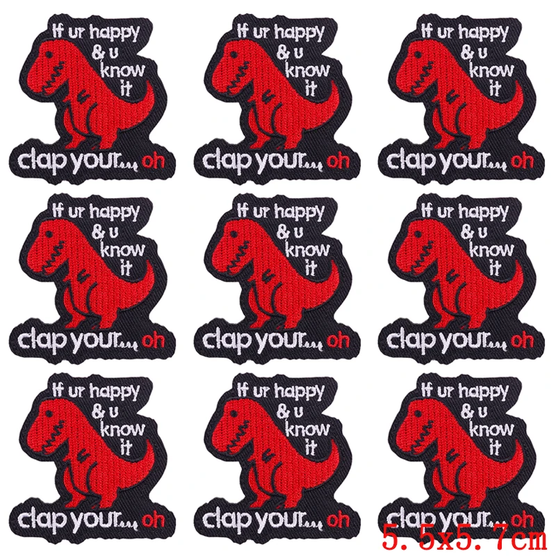 10 шт./партия термоклейкие нашивки в стиле панк с животными