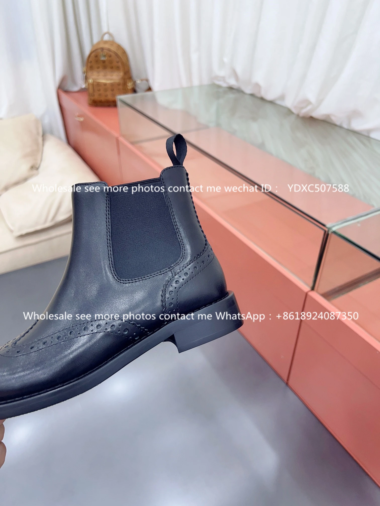 European and American Autumn and Winter New Chelsea Short Boots Women's Boots Leather Flat Bottom Martin Boots Ankle Boots