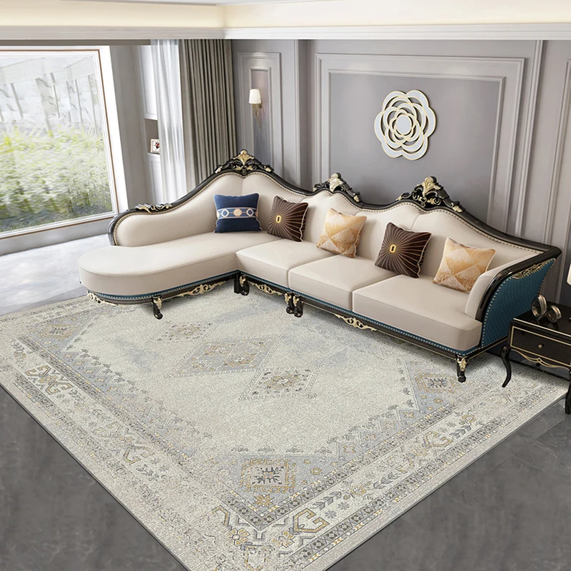 

Hot Sale Modern Soft Turkish Persian Carpets For Living Room Anti Slip Antifouling Area Rug For Bedroom Parlor American Area Rug