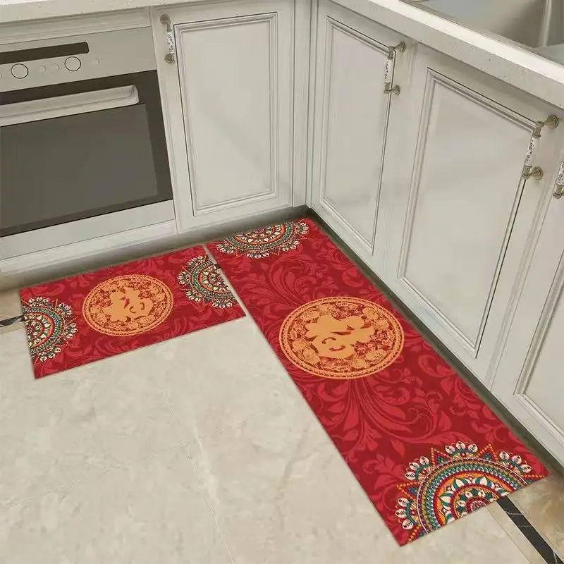 Длинный кухонный коврик для спальни впитывающий моющийся нескользящий