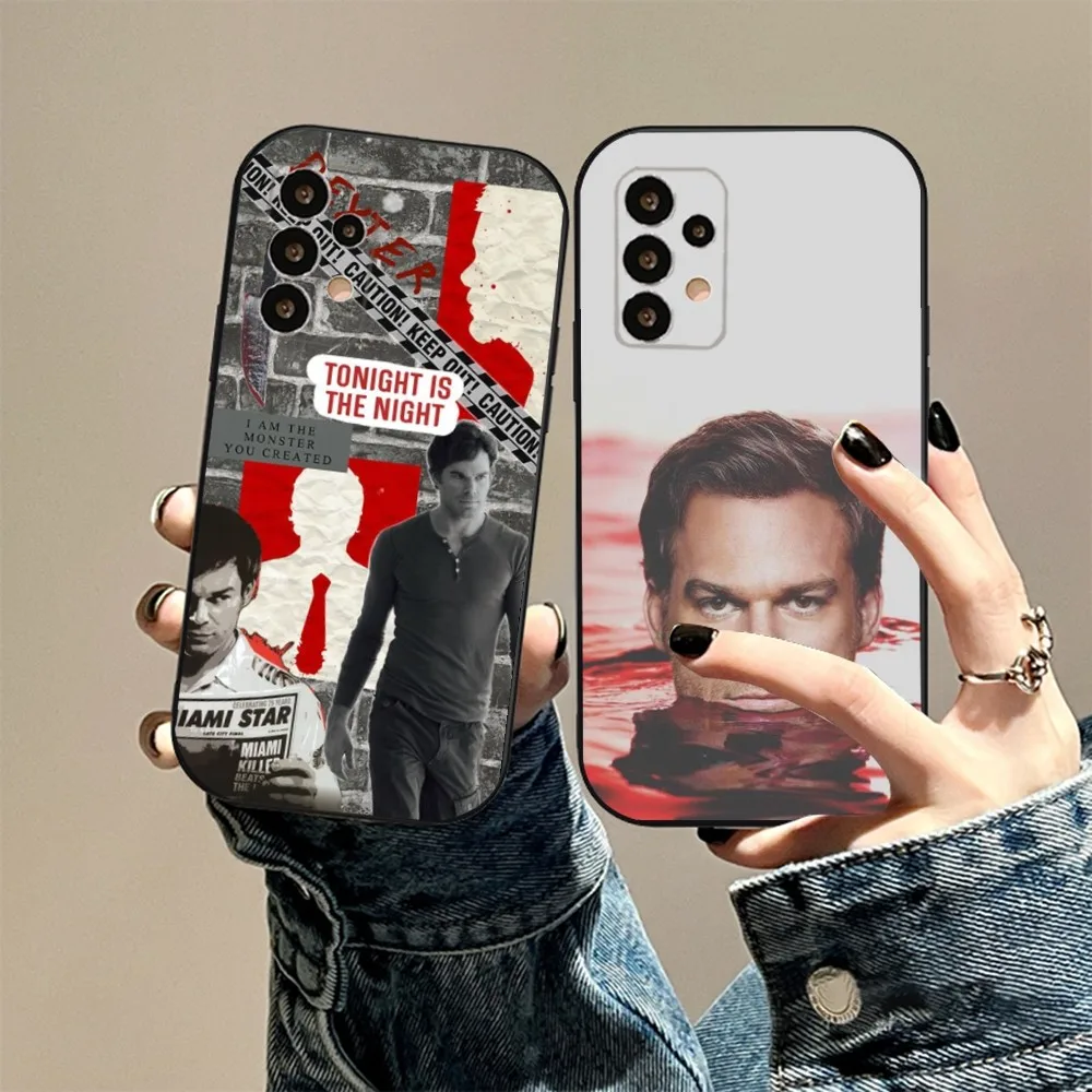 Dexter Morgan Phone Case For Samsung S24 23 22 30 21 10 9 Ultra Plus Lite FE 5G Black Soft