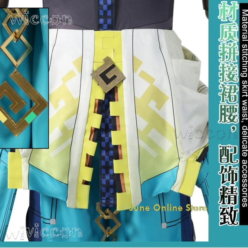 Genshin Impact Kinich Косплей Костюм Парик Игра Мужчины Женщины Natlan Ролевая игра Хэллоуин